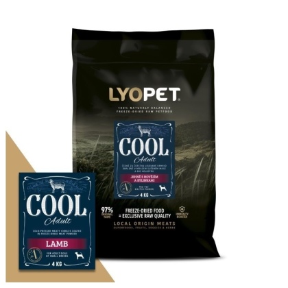 LyoPet Karma Tłoczona Adult Małe Psy - Jagnięcina 4kg