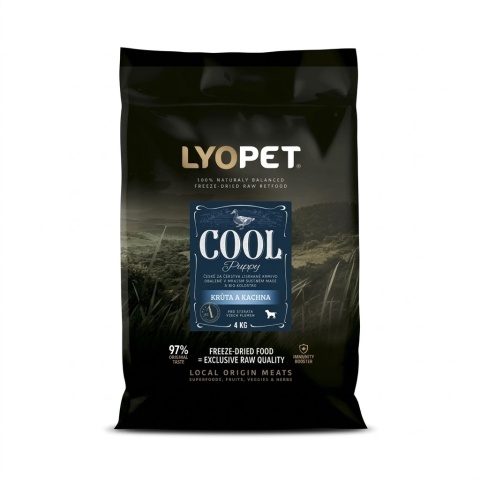 LyoPet Karma Tłoczona Puppy - Indyk i Kaczka 4kg