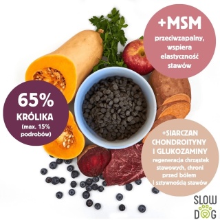 Slow Dog karma tłoczona na zimno Królik i Superfoods 3kg